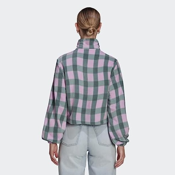 Brand New Adidas Half-Zip Polar Fleece Sweatshirt Coat - Picture 2 of 13